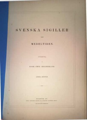 Svenska sigiller från medeltiden. 1,2