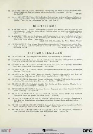Bildteppiche (Nr. 253-255)