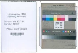 Entnazifizierung Maria Valeska Paque , geb. 27.03.1909 (Studienraetin)