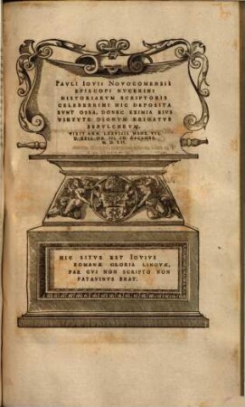 Pavli Iovii Novocomensis Episcopi Nvcerini Elogia Virorum bellica virtute illustrium : Septem libris iam olim ab Authore comprehensa, Et nunc ex eiusdem Mvsaeo ad viuum expressis Imaginibus exornata