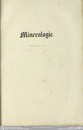 Mineralogie