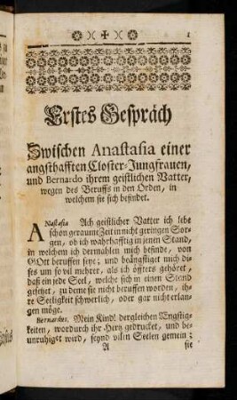 1-33, Erstes Gespräch.