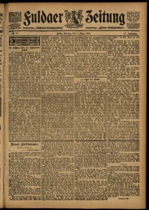 Zweite Ausgabe vom Montag, den 07. März 1904.