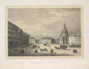 Dresden, Neumarkt (Nr. LII, Blatt I einer Folge Dresdener Ansichten)