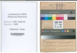 Entnazifizierung Peter Keltenich , geb. 30.10.1896 (Beamter)