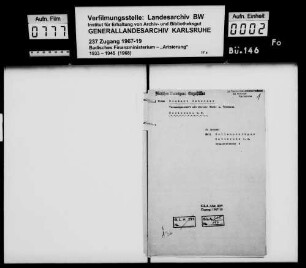 Bickart, Gebr., Versandgeschäft mit Strick- Wirk- und Webwaren Karlsruhe Käufer: Emil Wollenschleger, Herrenwäschegeschäft Karlsruhe