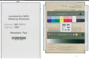 Entnazifizierung Paul Mausbach , geb. 11.04.1912 (Notar)