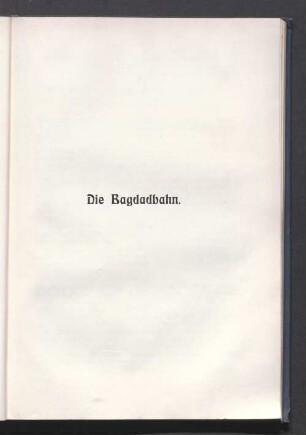 Die Bagdadbahn