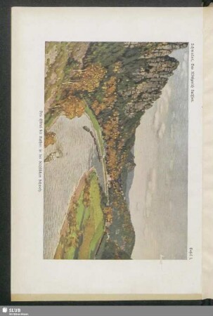 Das Elbtal bei Rathen in der Sächsischen Schweiz
