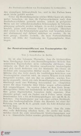 14: Der Penetrationscoëfficient von Trockenplatten für Lichtstrahlen