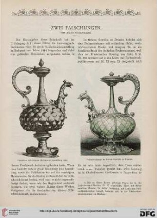 Zwei Fälschungen