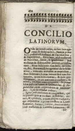 De Concilio Latinorum.