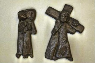 Kreuzweg mit fünfzehn Stationen — Christus begegnet den weinenden Frauen