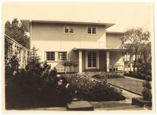 Ausstellungsgarten Jubiläums-Gartenbau-Ausstellung 1926, Dresden: Der kleine Hausgarten mit Hellerauer Haus, Abschnitt 1
