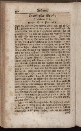 Dreyßigster Brief. - Sechs und sechzigster Brief.