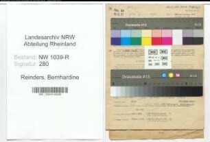 Entnazifizierung Bernhardine Reinders , geb. 21.05.1891 (Bueroangestellte)