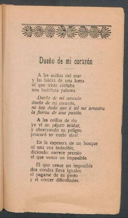 Dueño de mi corazón