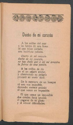 Dueño de mi corazón