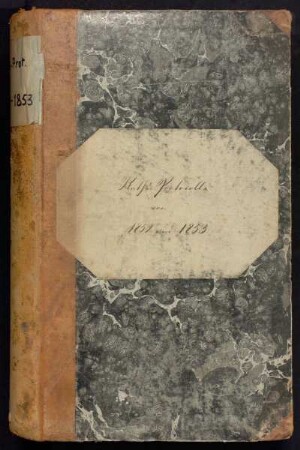 Ratsprotokolle 1852-1853