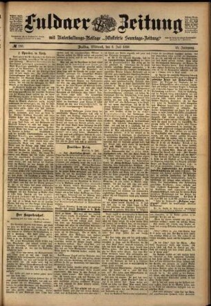 Ausgabe vom Mittwoch, den 06. Juli 1898.