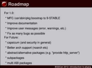 Modernising FreeBSD package management