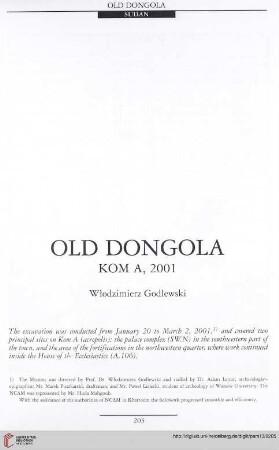 13: Old Dongola : Kom A, 2001