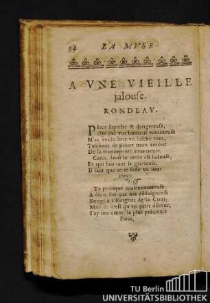 A Vne Vieille jalouse. Rondeav.