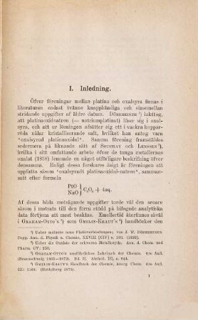 Studier öfver platooxalylföreningar