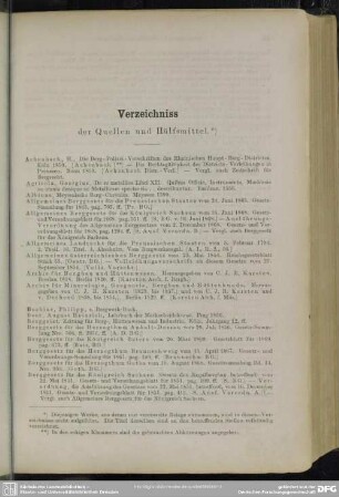 Verzeichniss der Quellen und Hülfsmittel