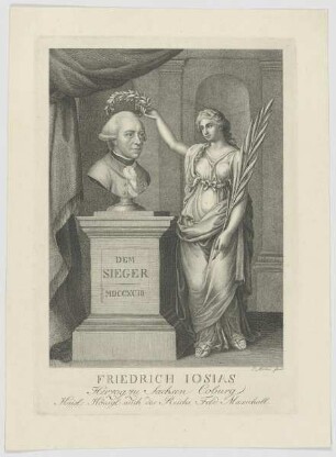 Bildnis des Friedrich Iosias, Herzog zu Sachsen Coburg