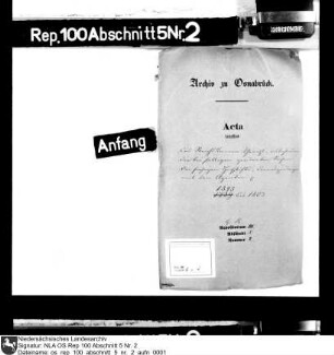 Reichskammergericht, insbesondere Angelegenheiten des Hochstifts Osnabrück, Korrespondenzen mit Agenten