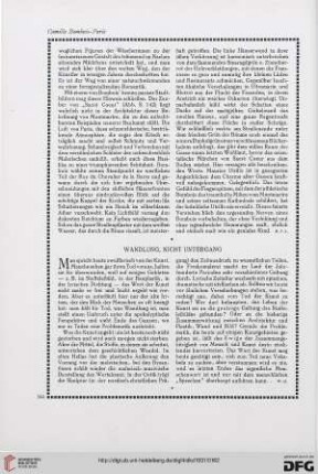 Wandlung, nicht Untergang