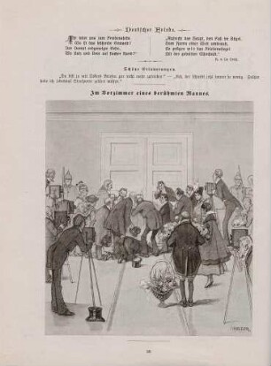 "Im Vorzimmer eines berühmten Mannes"