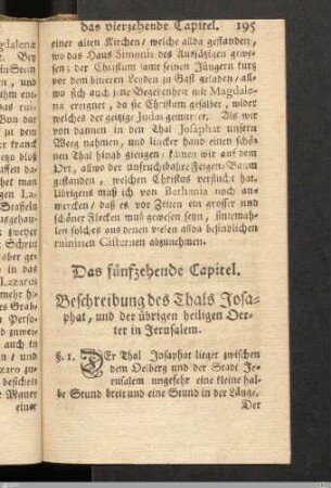 Das fünfzehende Capitel.