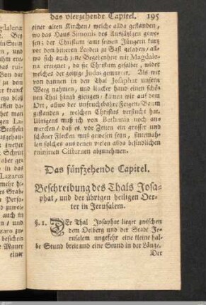 Das fünfzehende Capitel.