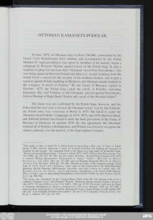 Ottoman Kamanets-Podolsk