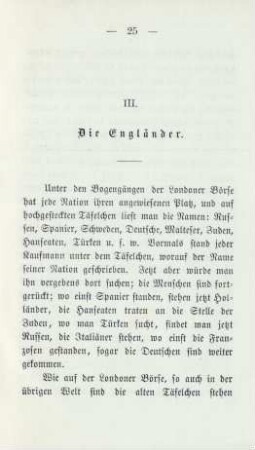 III. Die Engländer