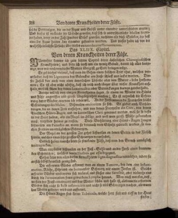 Das XLIIX. Capitel. Von denen Kranckheiten derer Füße