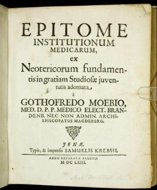 Epitome Institutionum Medicarum