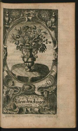 Allein den Augen