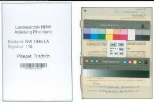 Entnazifizierung Friedrich Ploeger , geb. 31.05.1903 (Angestellter)