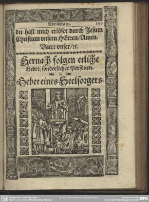 Hernach folgen etliche Gebet, sonderlicher Personen