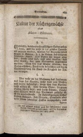 Cultur der Küchengewächse oder Küchen-Gärtnerei.