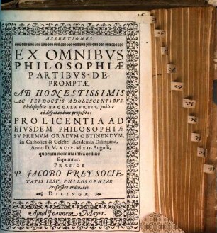 Assertiones ex omnibus philosophiae partibus depromtae