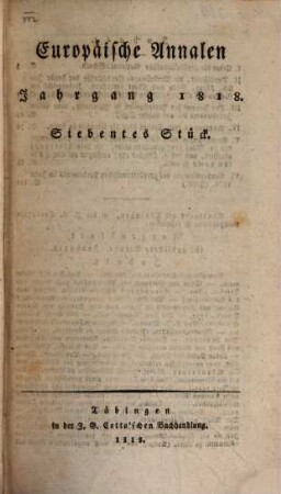 Europäische Annalen. 1818, 3