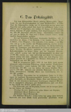 C. Das Pestalozzistift