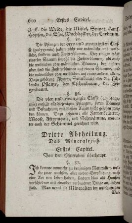 Erstes Capitel. Von den Mineralien überhaupt.