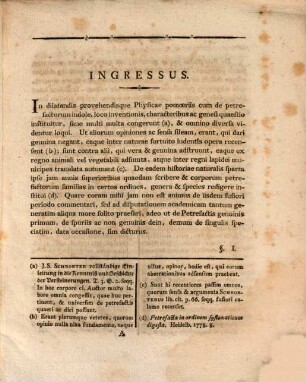 De Petrefactis Eorumque Characteribus, Indole Ac Ortu Prolusio Historico-Mineralogica
