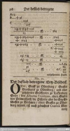 No. 72. Der heßlich gerogene Ertz-Bischoff