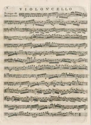 Violoncello (Trio II, Minuetto)